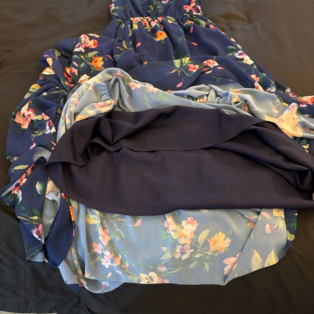 Yumi Kim Darling Tiered Maxi Dress Symphony Navy Color-XS - Picture 9 of 16